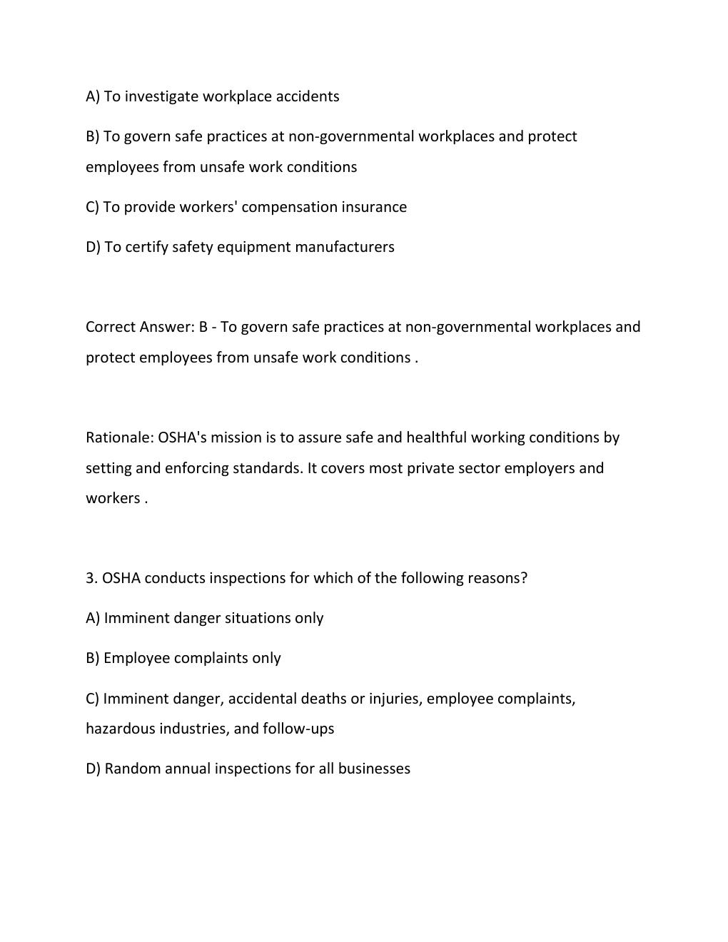 Preview page 2 of MSSC SAFETY UPDATED ACTUAL EXAM QUESTIONS AND CORRECT ANSWERS COMPLETE STUDY GUIDE