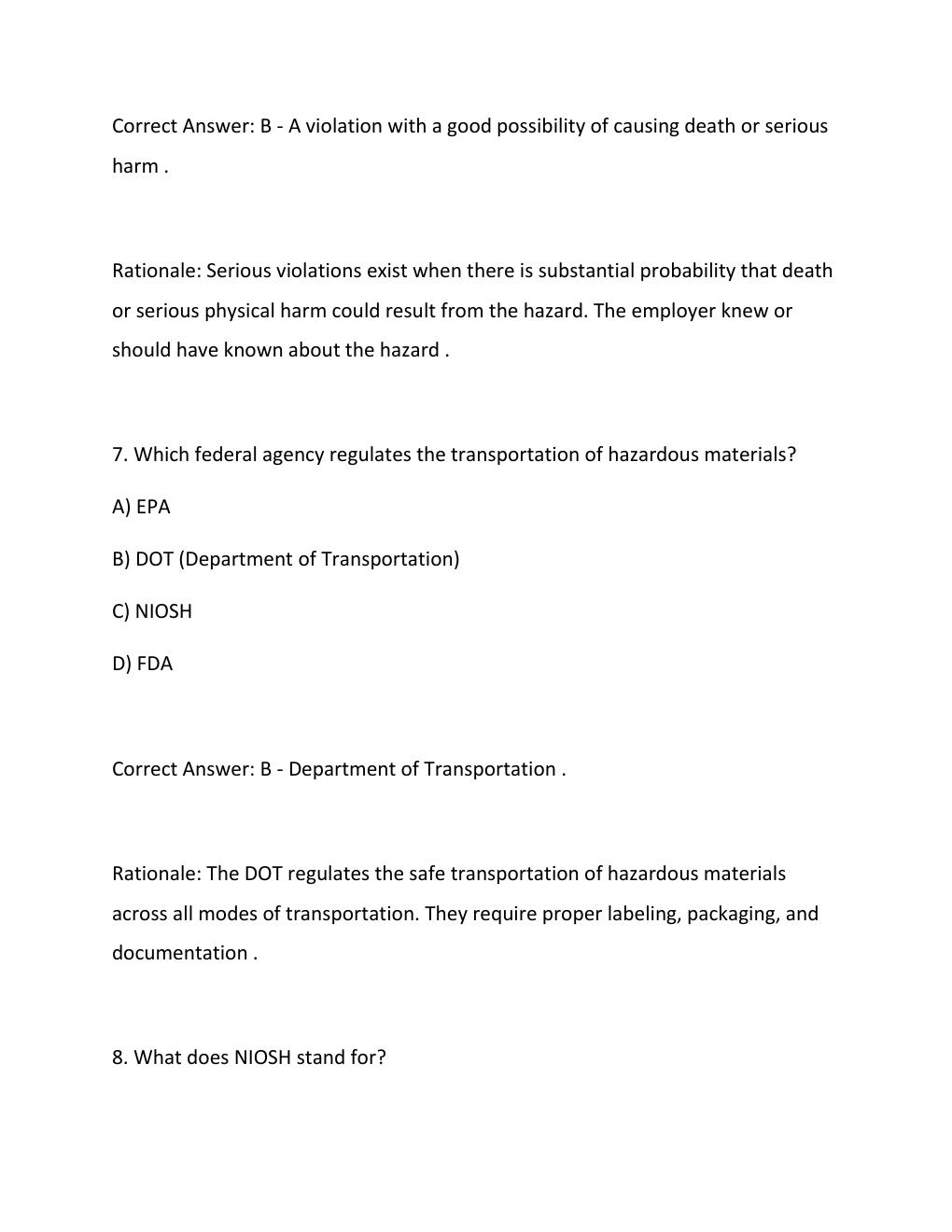Preview page 5 of MSSC SAFETY UPDATED ACTUAL EXAM QUESTIONS AND CORRECT ANSWERS COMPLETE STUDY GUIDE