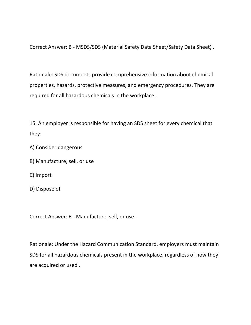 Preview page 10 of MSSC SAFETY UPDATED ACTUAL EXAM QUESTIONS AND CORRECT ANSWERS COMPLETE STUDY GUIDE