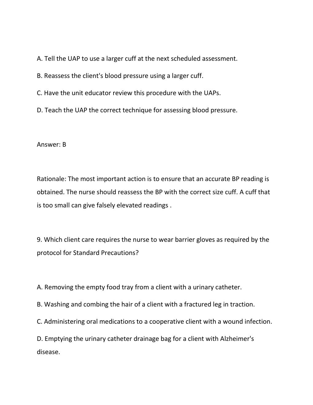 Preview page 7 of Evolve HESI Fundamentals Practice Qs EXAM (latest version verified for accuracy) fully solved & updated (Questions + Ans