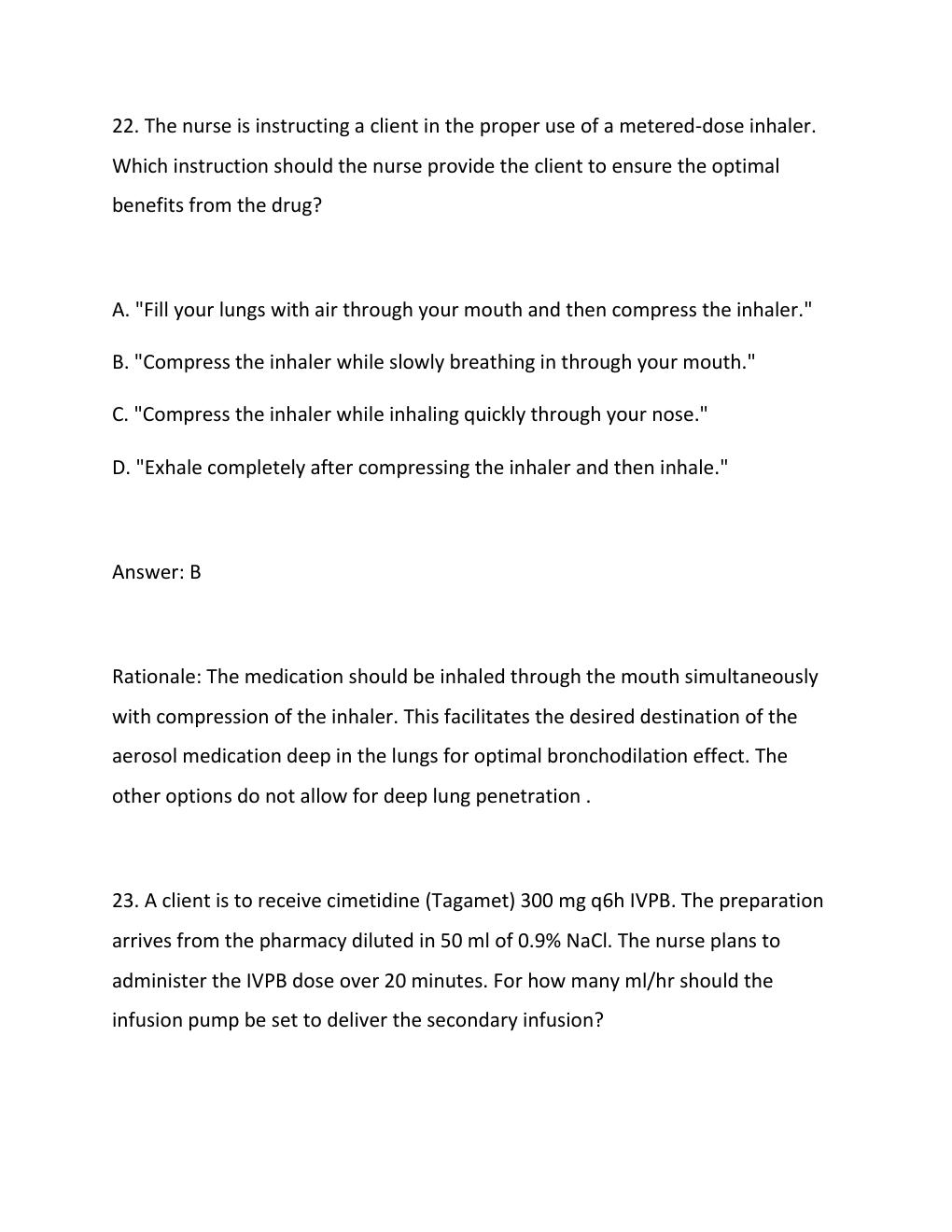Preview page 10 of Evolve HESI Fundamentals Practice Qs EXAM (latest version verified for accuracy) fully solved & updated (Questions + Ans