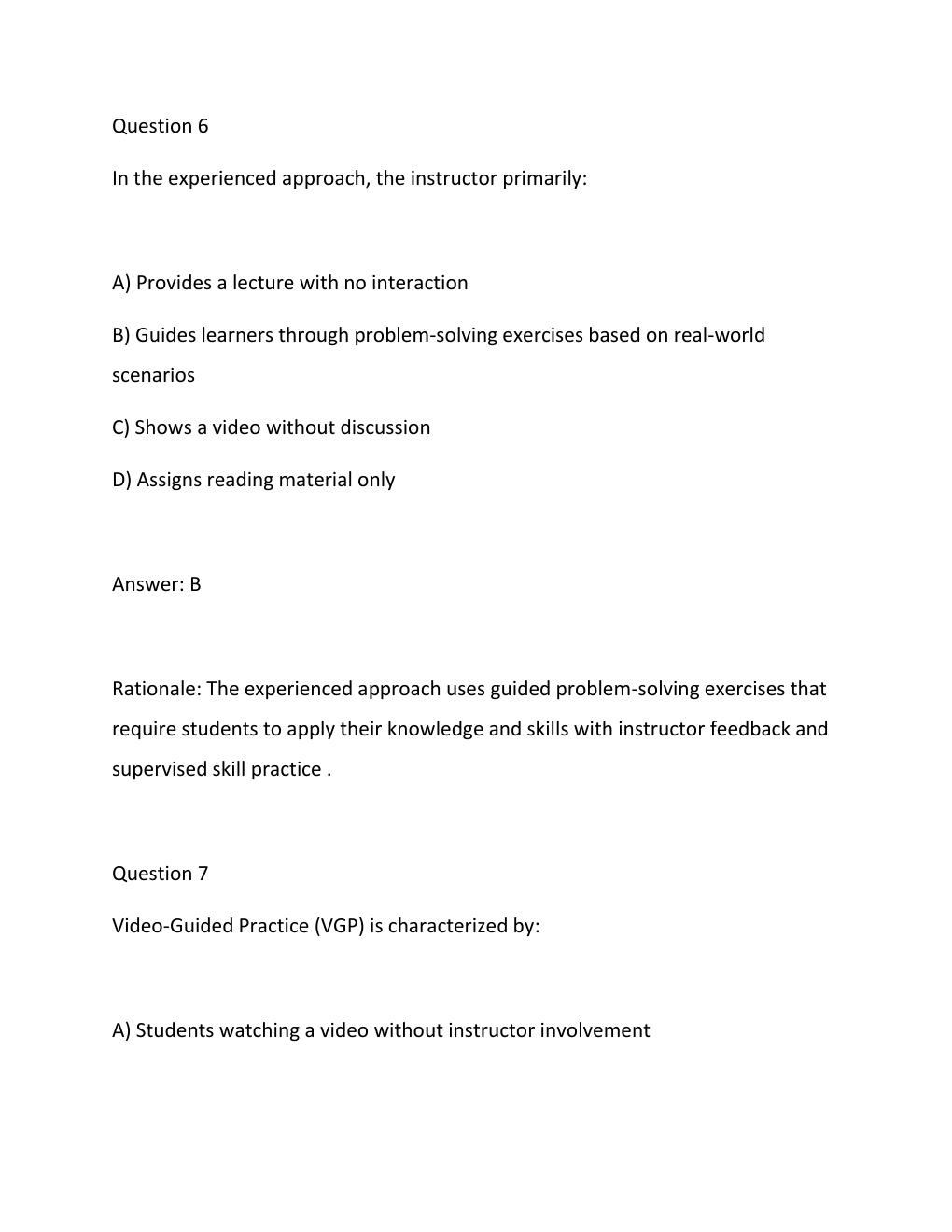 Preview page 5 of HSI Instructor Development Course Exam Questions and answers with verified Answers