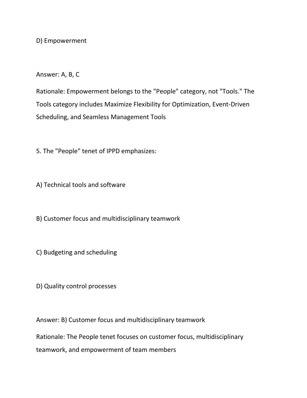 Preview page 4 of PMT 3600V Exam 1  Questions And Answers Updated Study Solutions