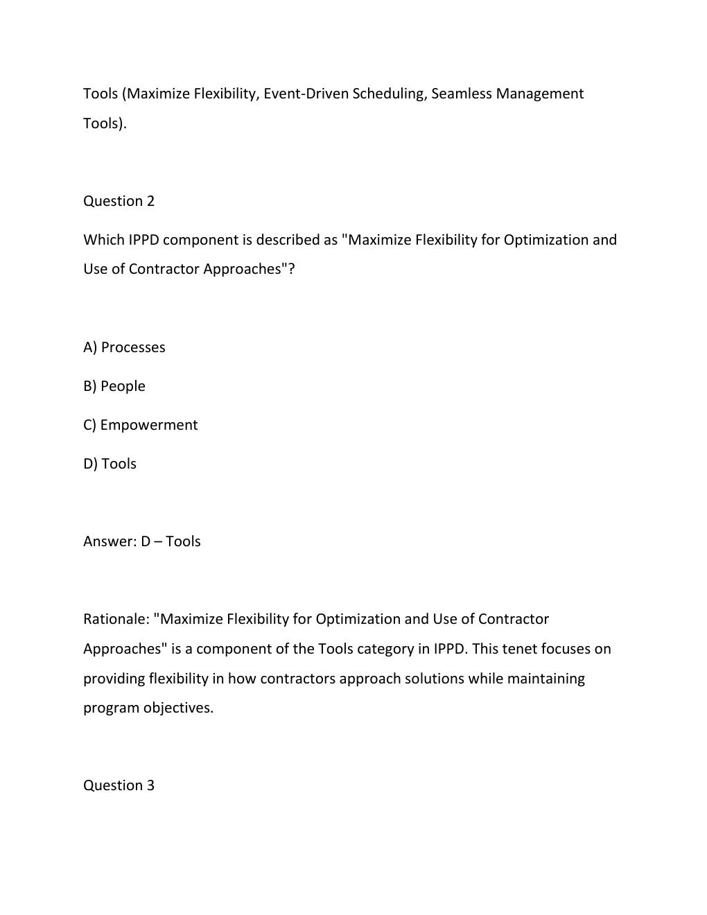 Preview page 2 of PMT 3600V Exam 2Questions and Answers Latest Update with complete solution