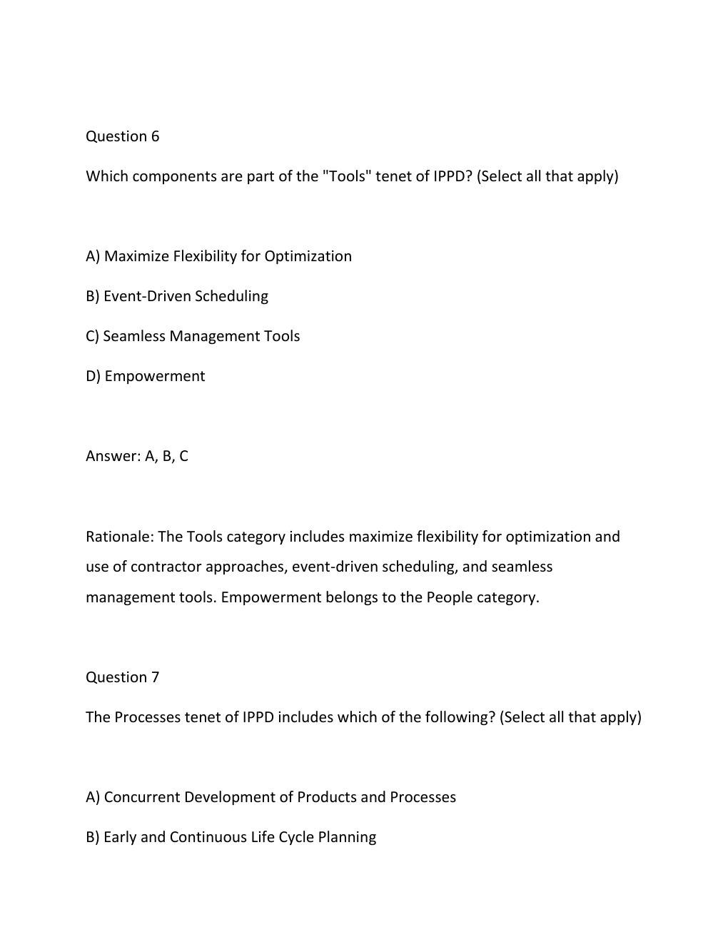 Preview page 5 of PMT 3600V Exam 2Questions and Answers Latest Update with complete solution