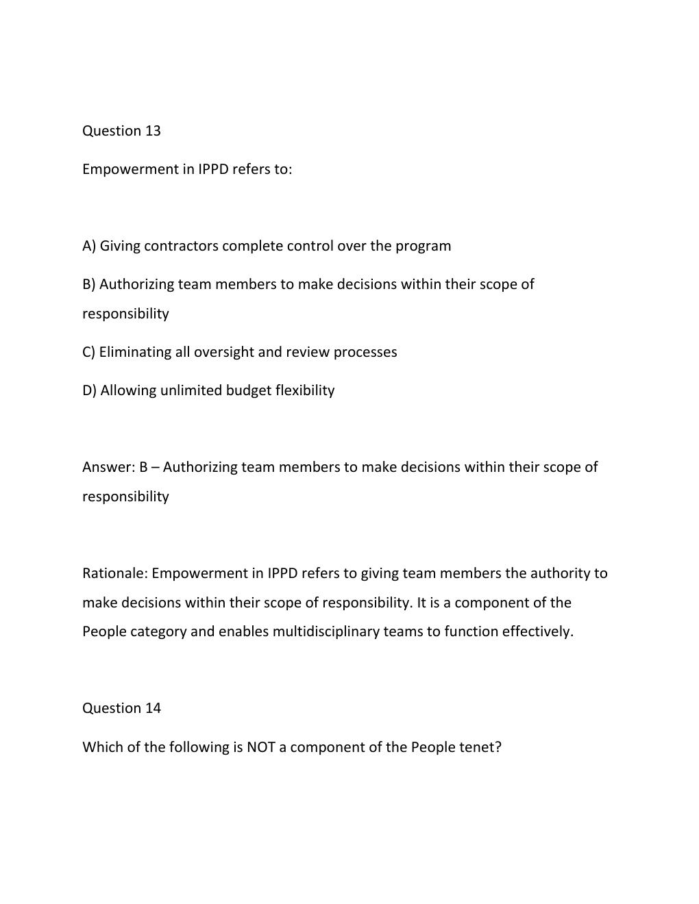 Preview page 10 of PMT 3600V Exam 2Questions and Answers Latest Update with complete solution