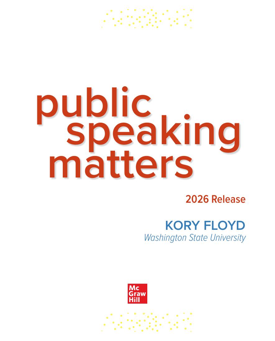 Preview page 2 of Public Speaking Matters 2026 Release By Kory Floyd