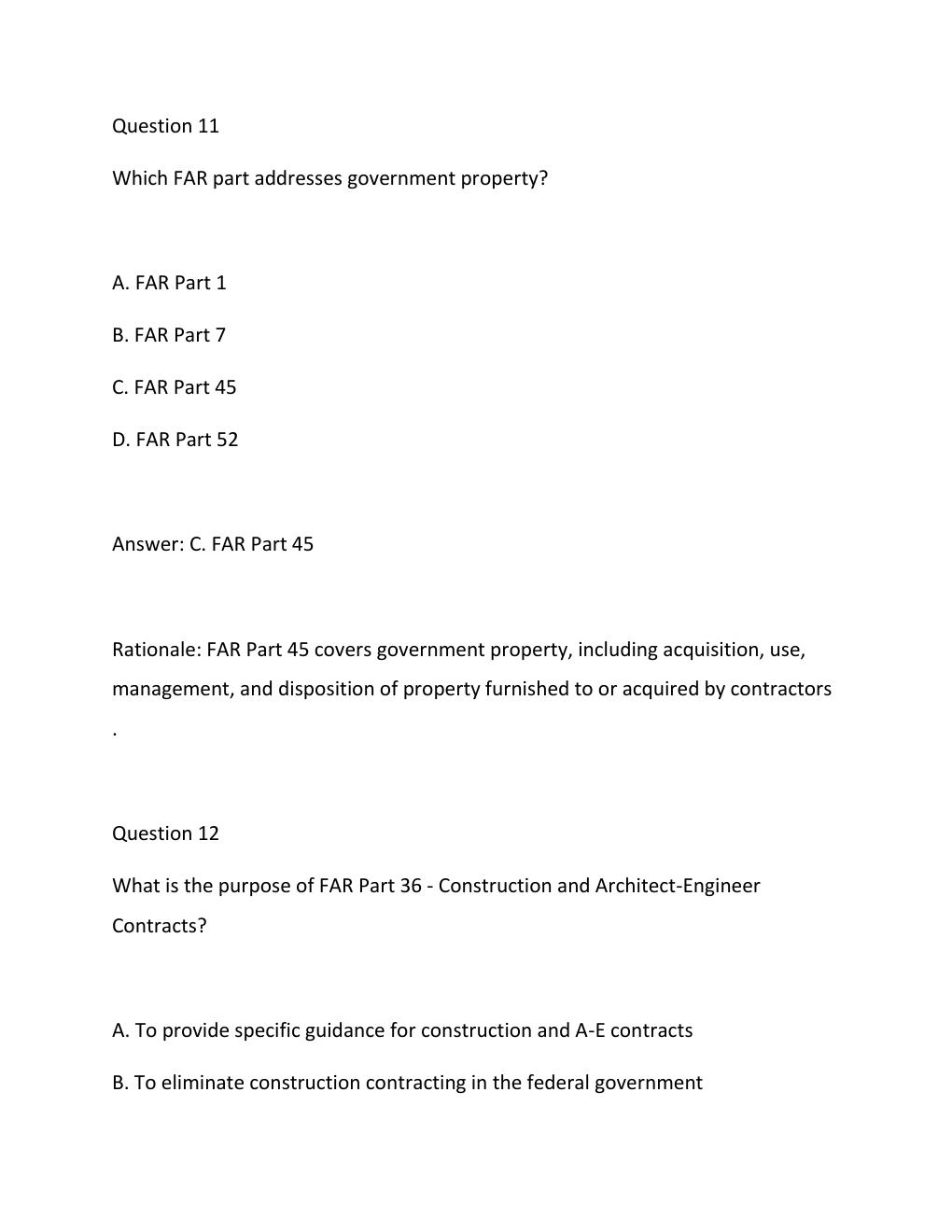 Preview page 9 of FAC-C CERTIFICATION EXAM 2026  COMPLETE PRACTICE QUESTIONS & VERIFIED ANSWERS WITH DETAILED RATIONALES  FEDERAL ACQUISIT