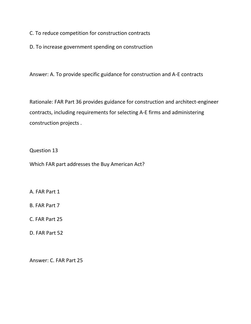 Preview page 10 of FAC-C CERTIFICATION EXAM 2026  COMPLETE PRACTICE QUESTIONS & VERIFIED ANSWERS WITH DETAILED RATIONALES  FEDERAL ACQUISIT