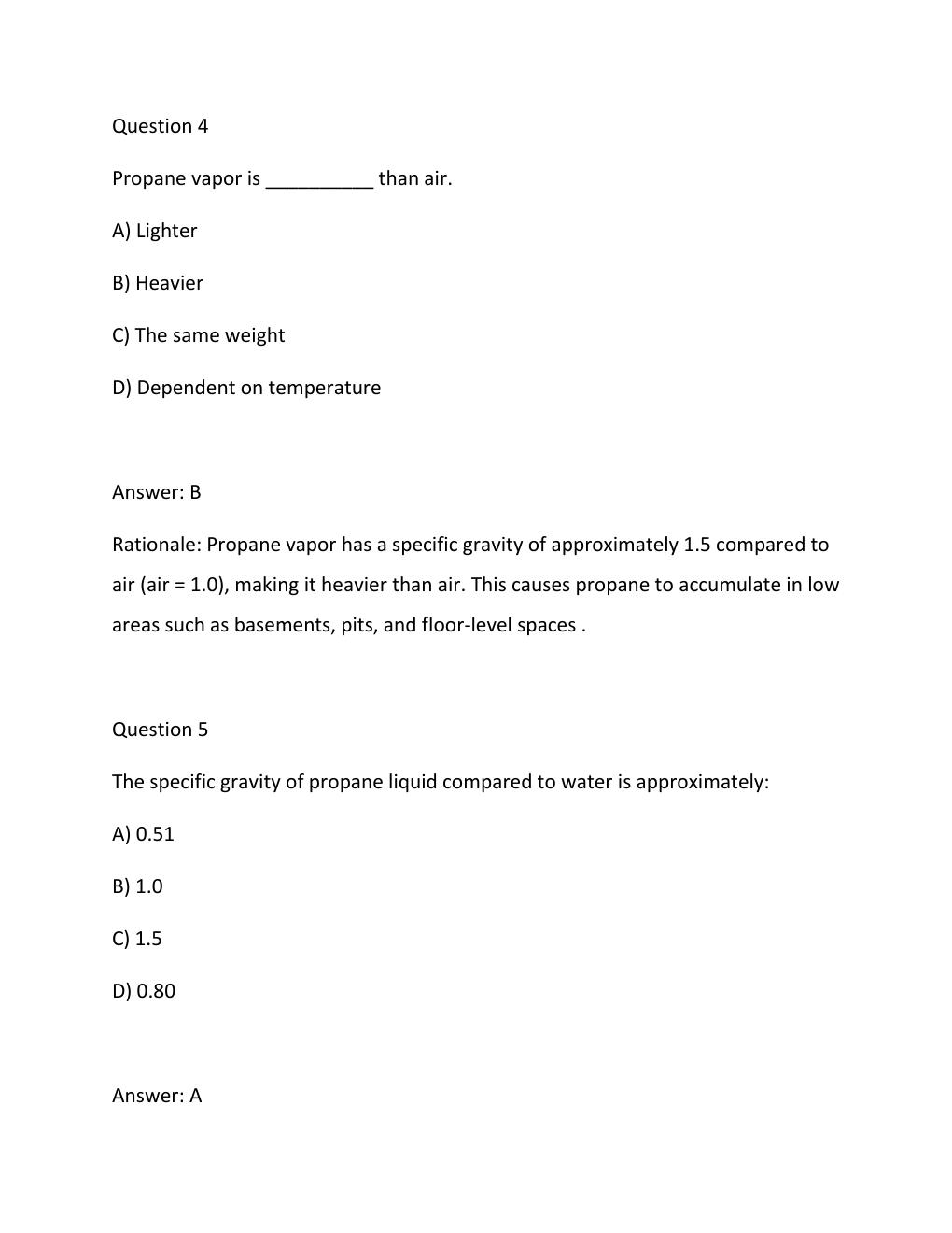 Preview page 3 of PROPANE PRACTICE TESTS EXAM WITH 100