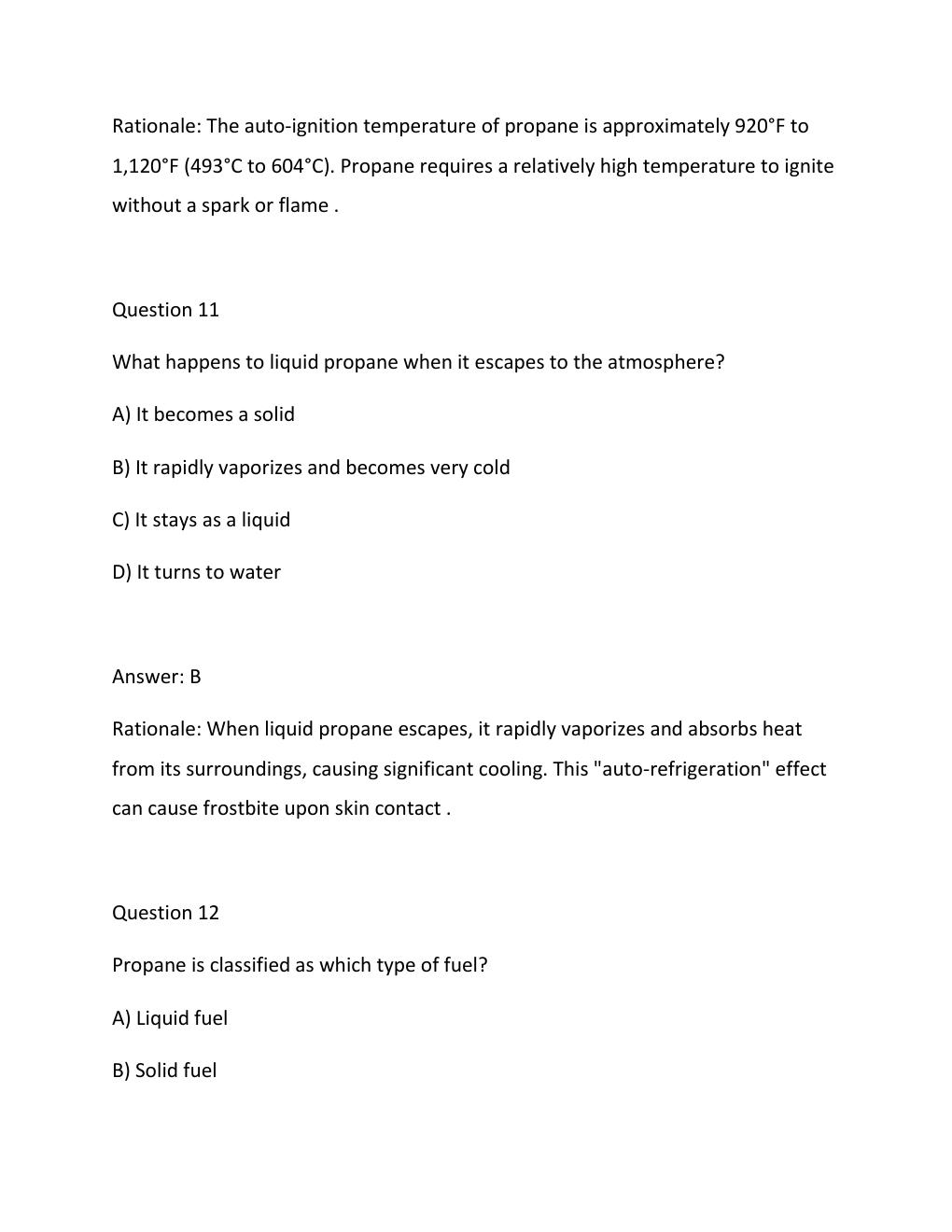 Preview page 7 of PROPANE PRACTICE TESTS EXAM WITH 100