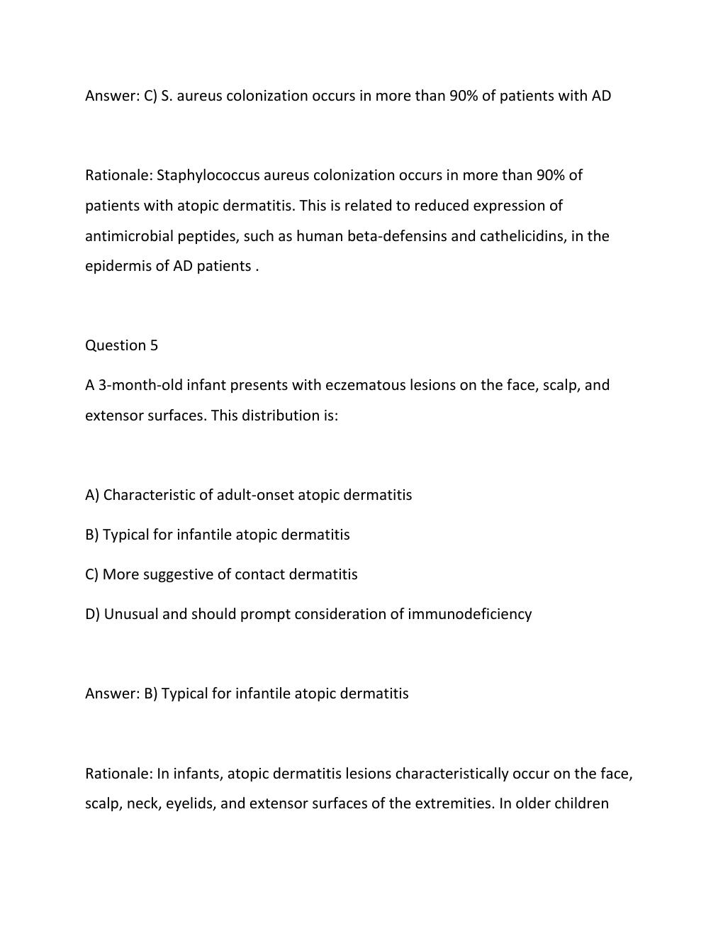 Preview page 7 of Alicia Smiley iHuman Case Study  Atopic Dermatitis SOAP Note