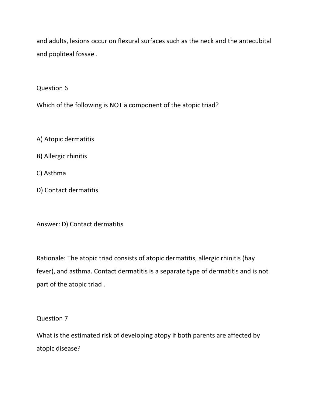Preview page 8 of Alicia Smiley iHuman Case Study  Atopic Dermatitis SOAP Note