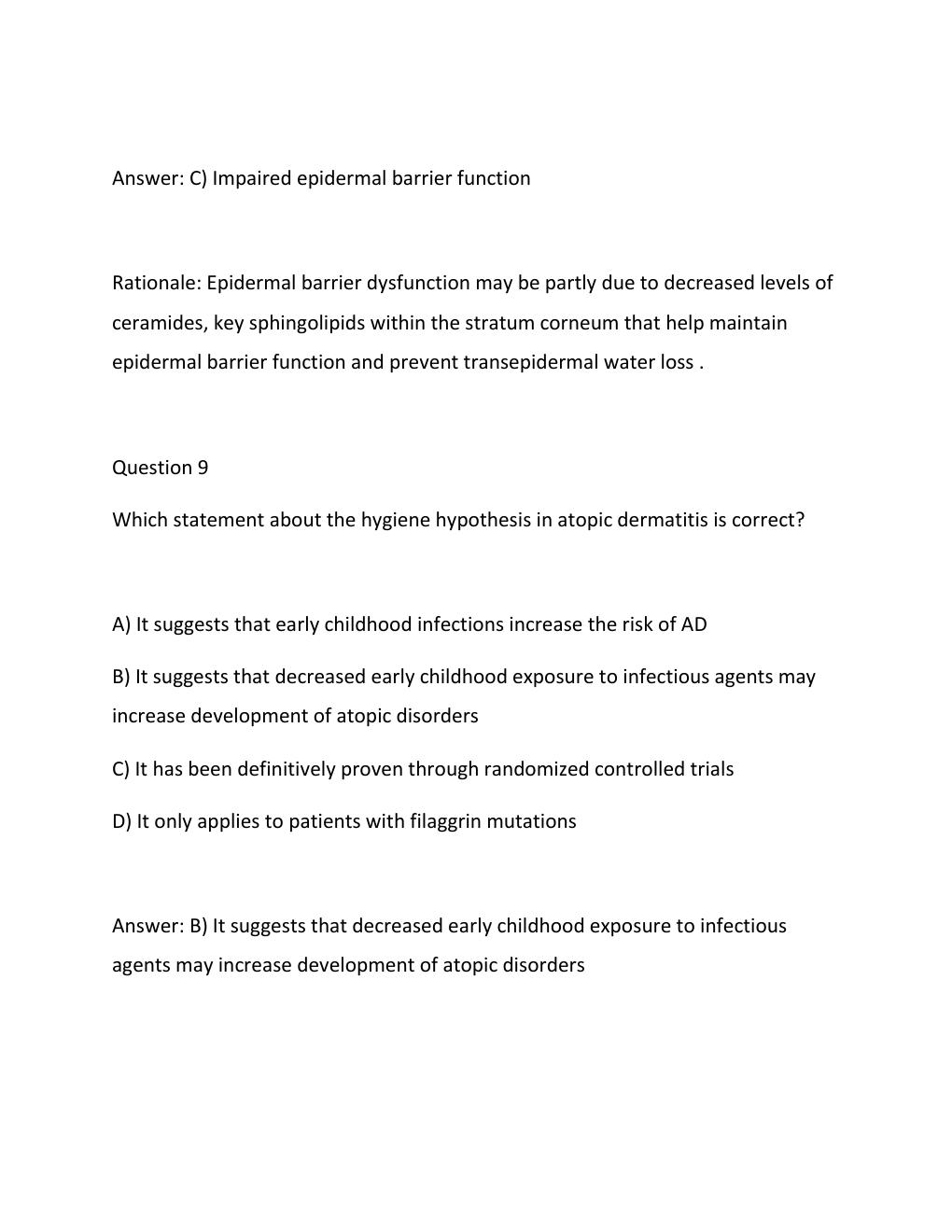 Preview page 10 of Alicia Smiley iHuman Case Study  Atopic Dermatitis SOAP Note