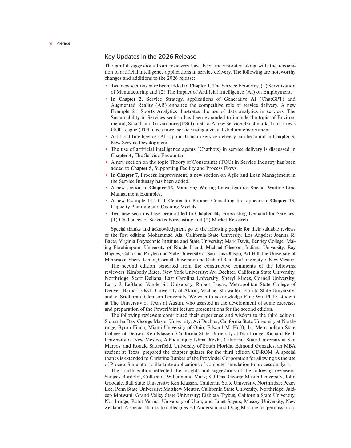 Preview page 7 of Service Management Operations Strategy Information Technology 2026 Release By Sanjeev Bordoloi, James Fitzsimmons, Mona