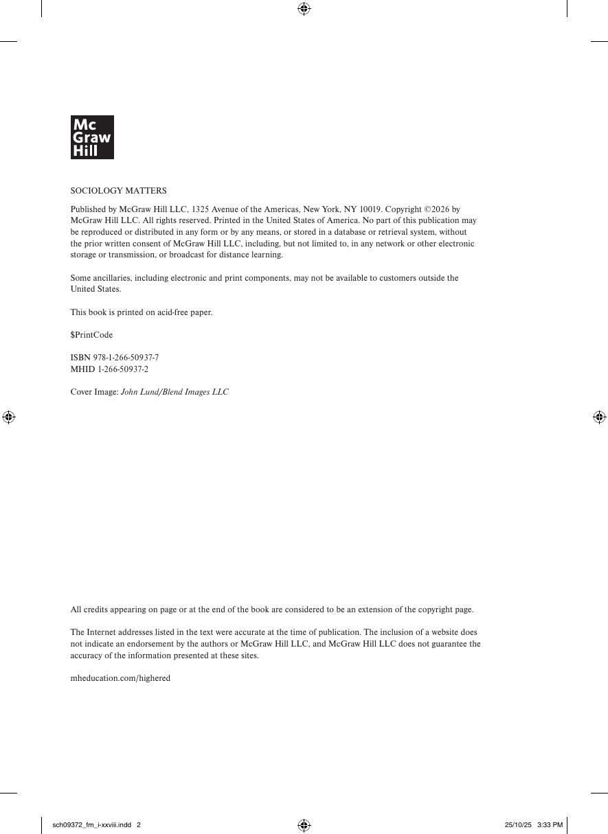 Preview page 3 of Sociology Matters 2026 Release By Richard Schaefer