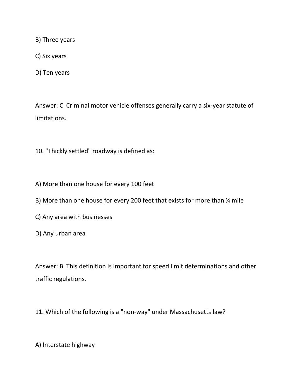 Preview page 6 of MPTC Motor Vehicle Law Ultimate Exam