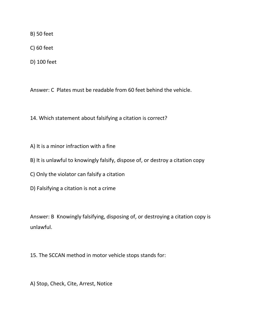 Preview page 8 of MPTC Motor Vehicle Law Ultimate Exam