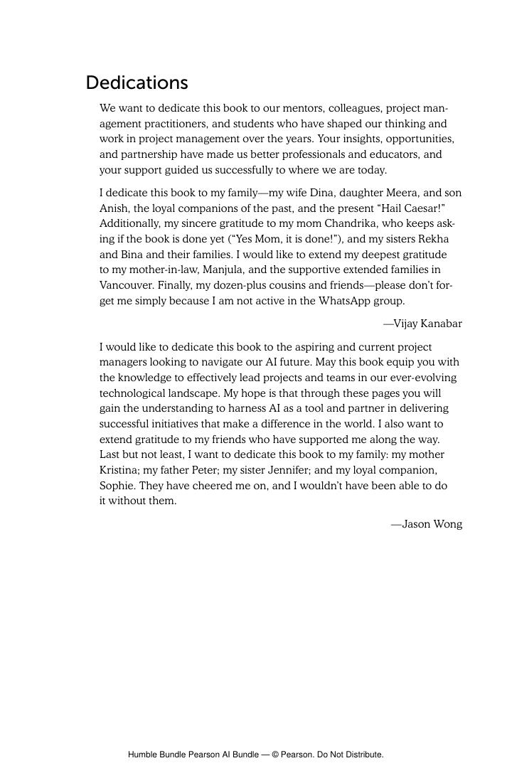 Preview page 3 of The AI Revolution in Project Management Elevating Productivity with Generative AI 1st Edition By Vijay Kanabar, Jason Wo