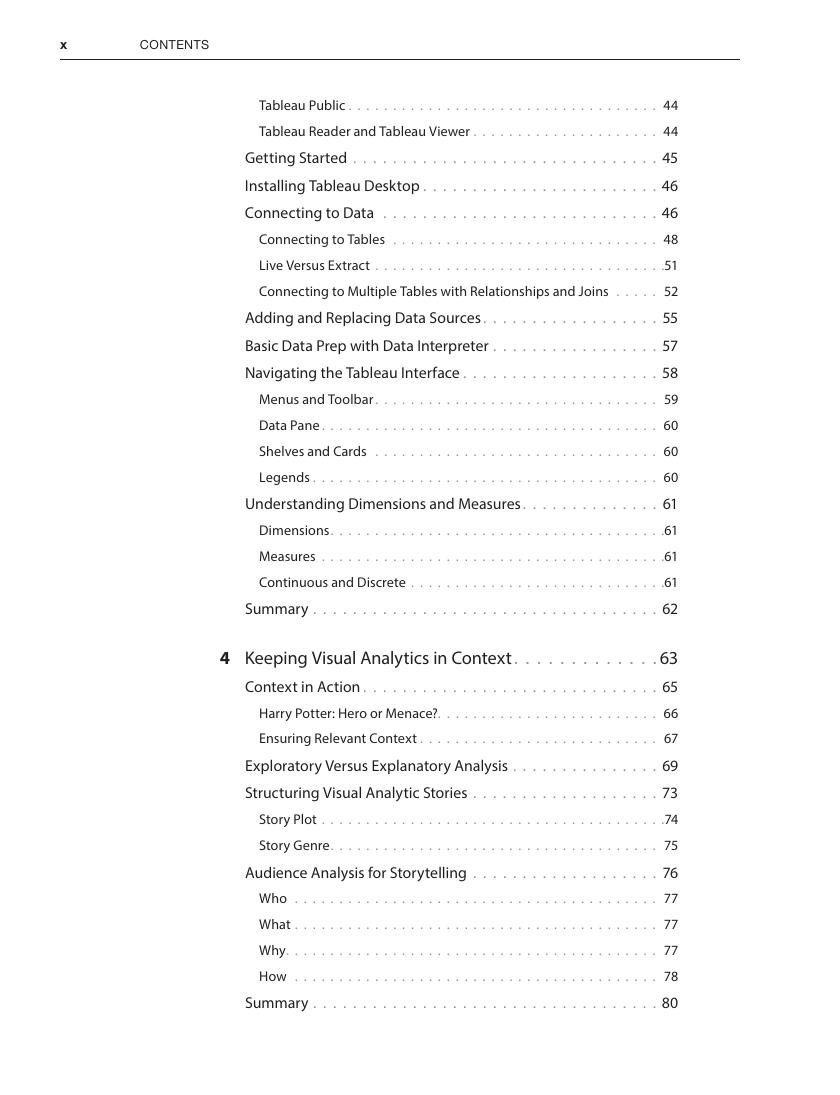 Preview page 9 of eBook PDF Visual Analytics Fundamentals Creating Compelling Data Narratives with Tableau 1st Edition By Lindy Ryan