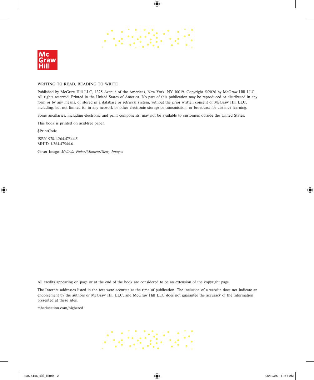 Preview page 3 of Writing to Read Reading to Write 2026 Release By Alison Kuehner