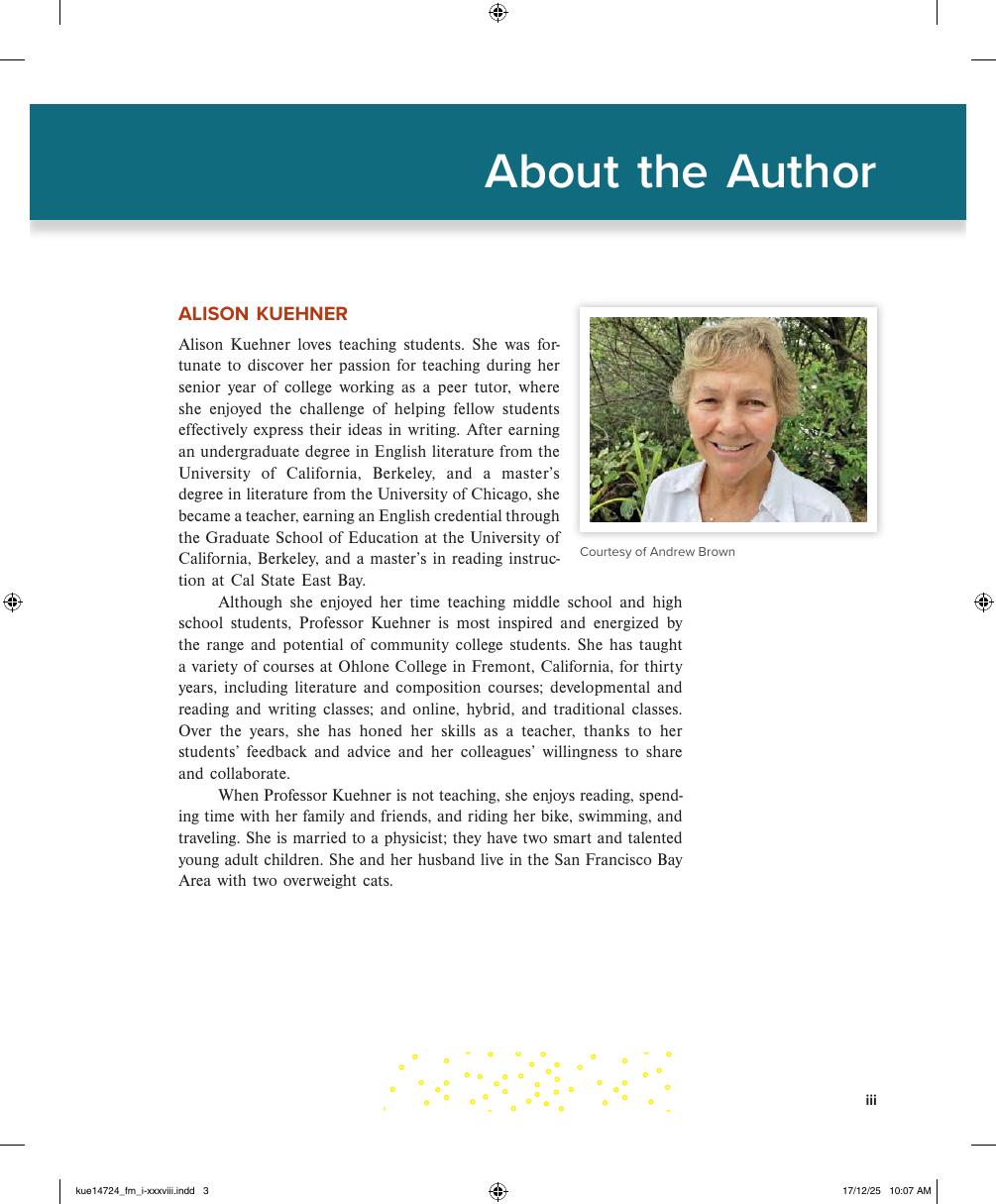 Preview page 4 of Writing to Read Reading to Write 2026 Release By Alison Kuehner