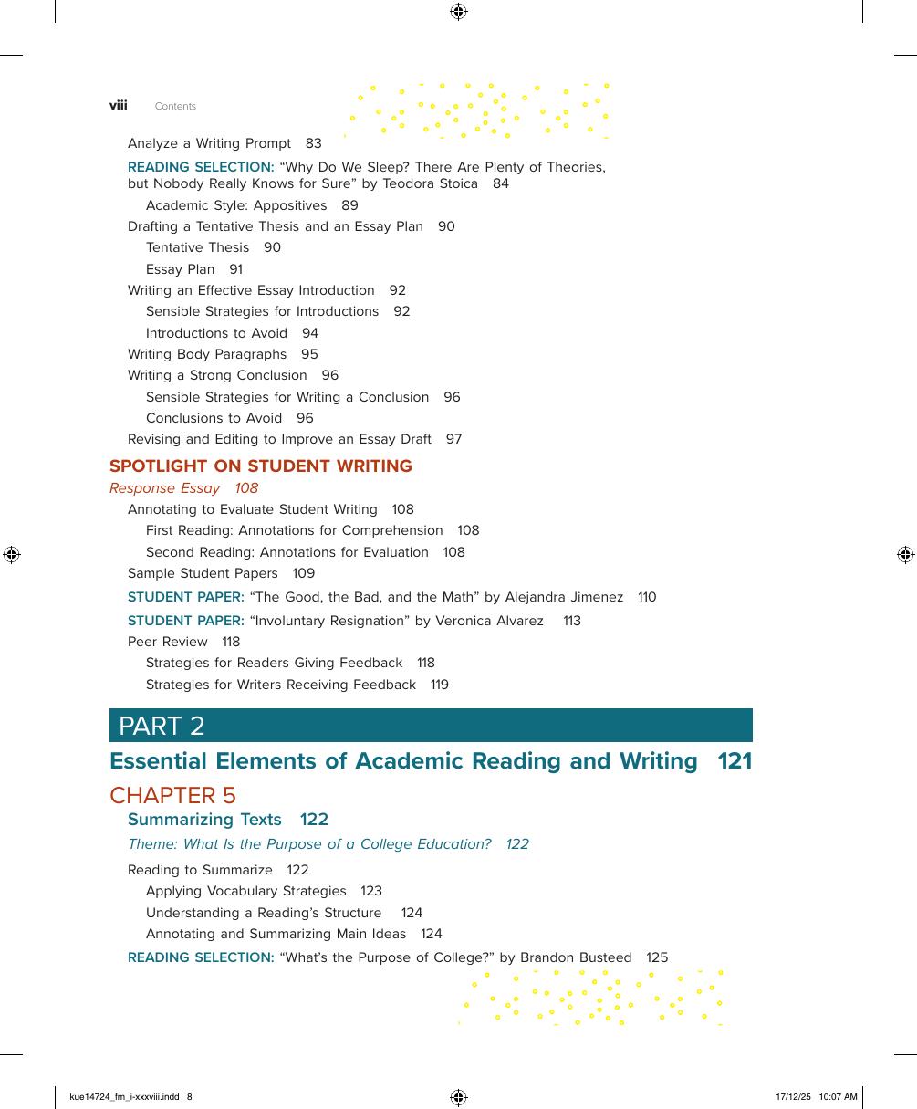 Preview page 9 of Writing to Read Reading to Write 2026 Release By Alison Kuehner