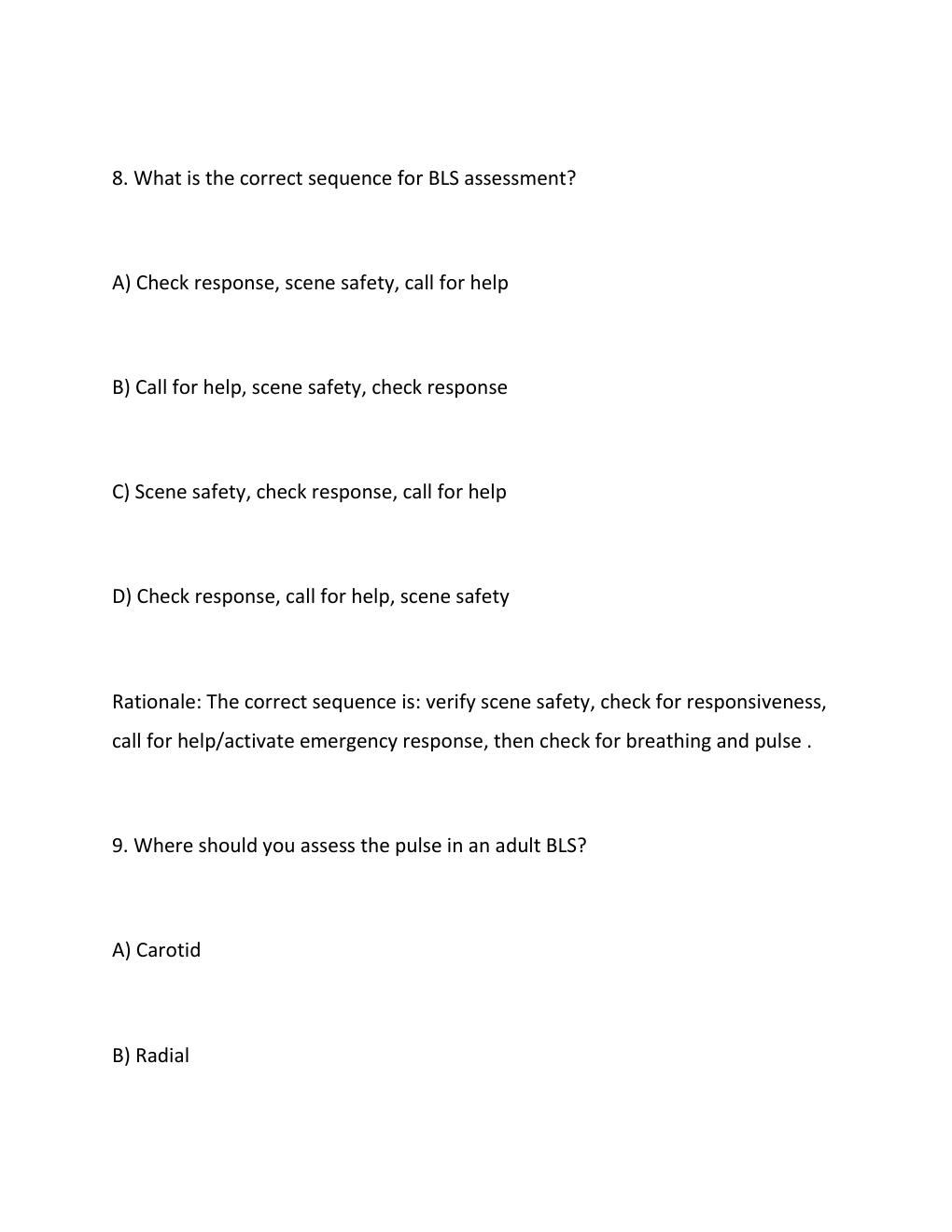 Preview page 6 of HeartCode® BLS Exam 2026  Questions &amp; Verified Answers  Basic Life Support Certification Review .