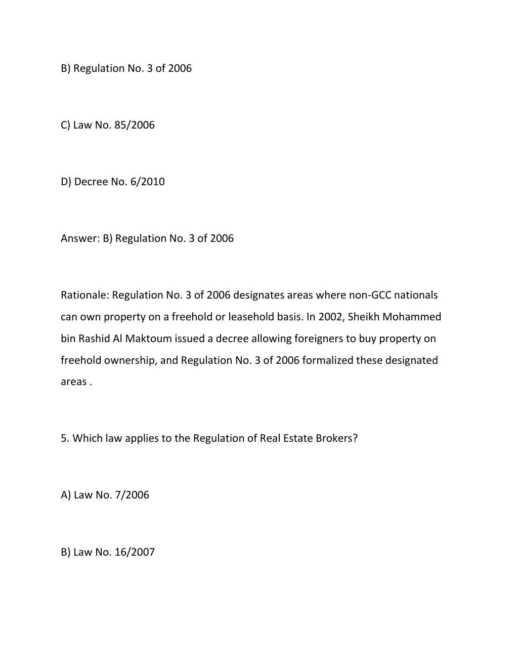 Preview page 4 of Dubai Real Estate Regulations Exam 2026  Practice Questions