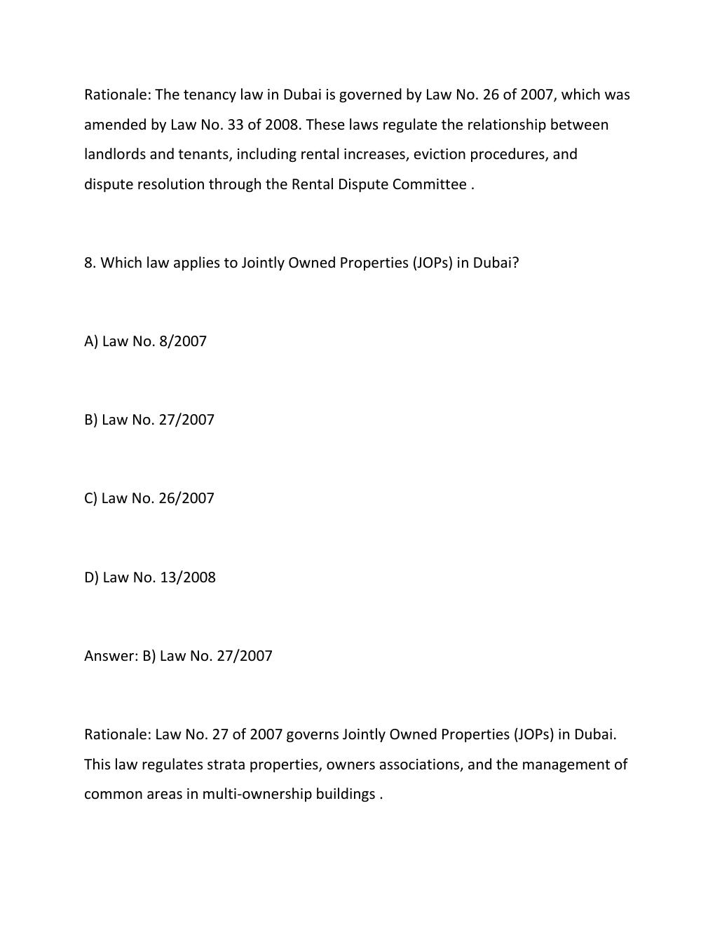 Preview page 7 of Dubai Real Estate Regulations Exam 2026  Practice Questions