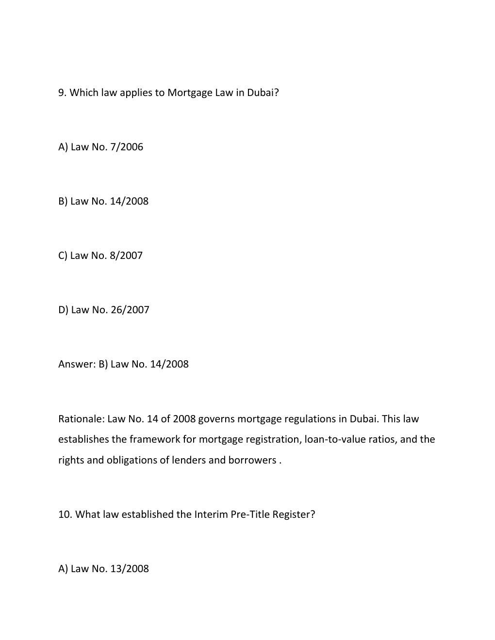 Preview page 8 of Dubai Real Estate Regulations Exam 2026  Practice Questions