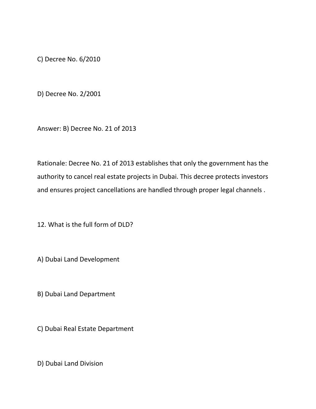 Preview page 10 of Dubai Real Estate Regulations Exam 2026  Practice Questions