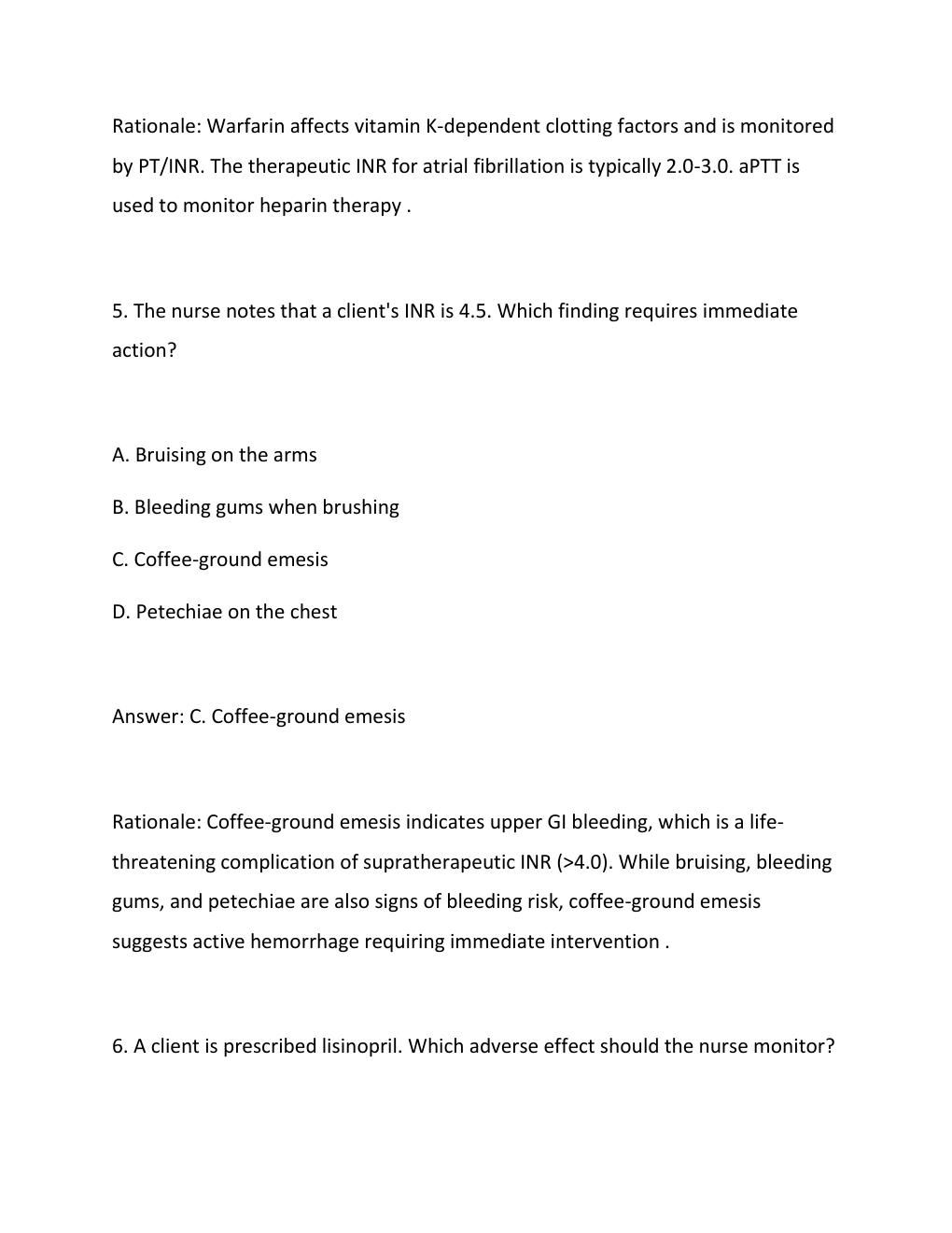 Preview page 4 of HESI Pharmacology Exam 2026  Practice Questions