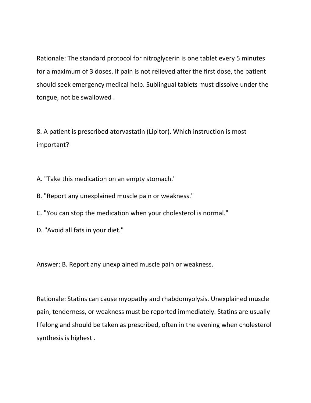 Preview page 6 of HESI Pharmacology Exam 2026  Practice Questions