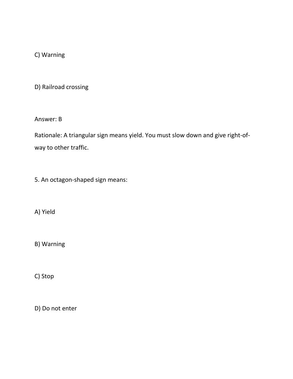 Preview page 4 of DC DMV Knowledge Test 2026  Practice Questions &amp; Verified Answers  Washington, DC Driver's License Exam Review....