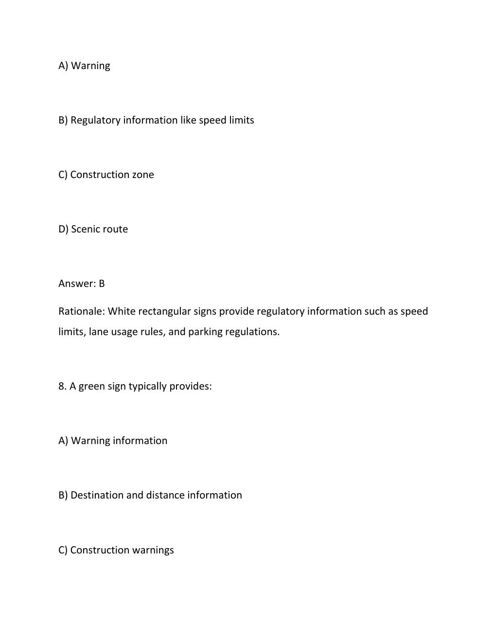 Preview page 6 of DC DMV Knowledge Test 2026  Practice Questions &amp; Verified Answers  Washington, DC Driver's License Exam Review....