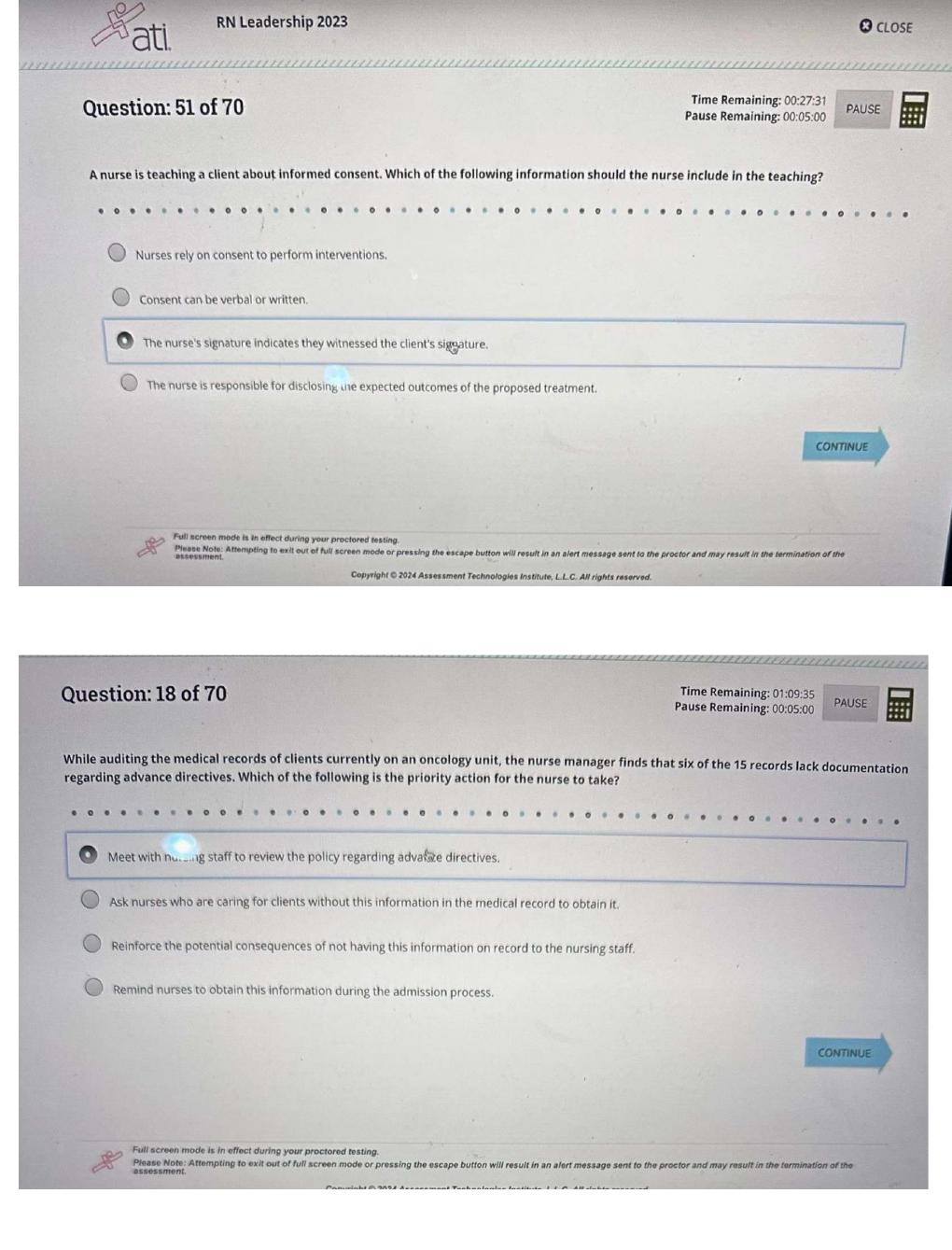 Preview page 3 of ATI RN Leadership 2026 Proctored Exam with NGN Study and Test Practice.