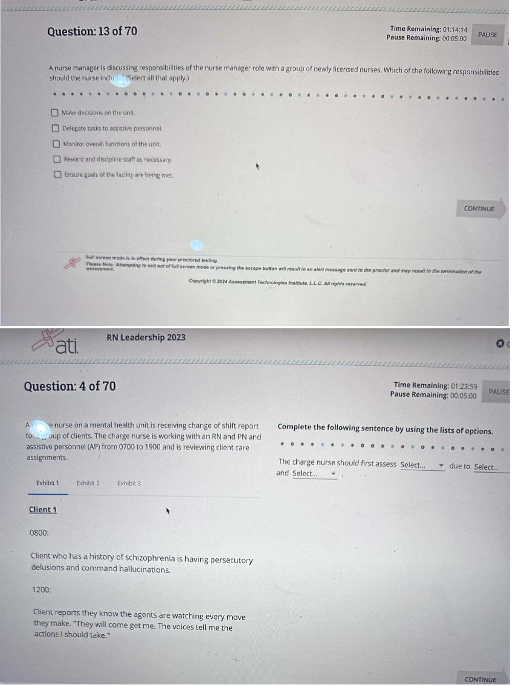 Preview page 6 of ATI RN Leadership 2026 Proctored Exam with NGN Study and Test Practice.