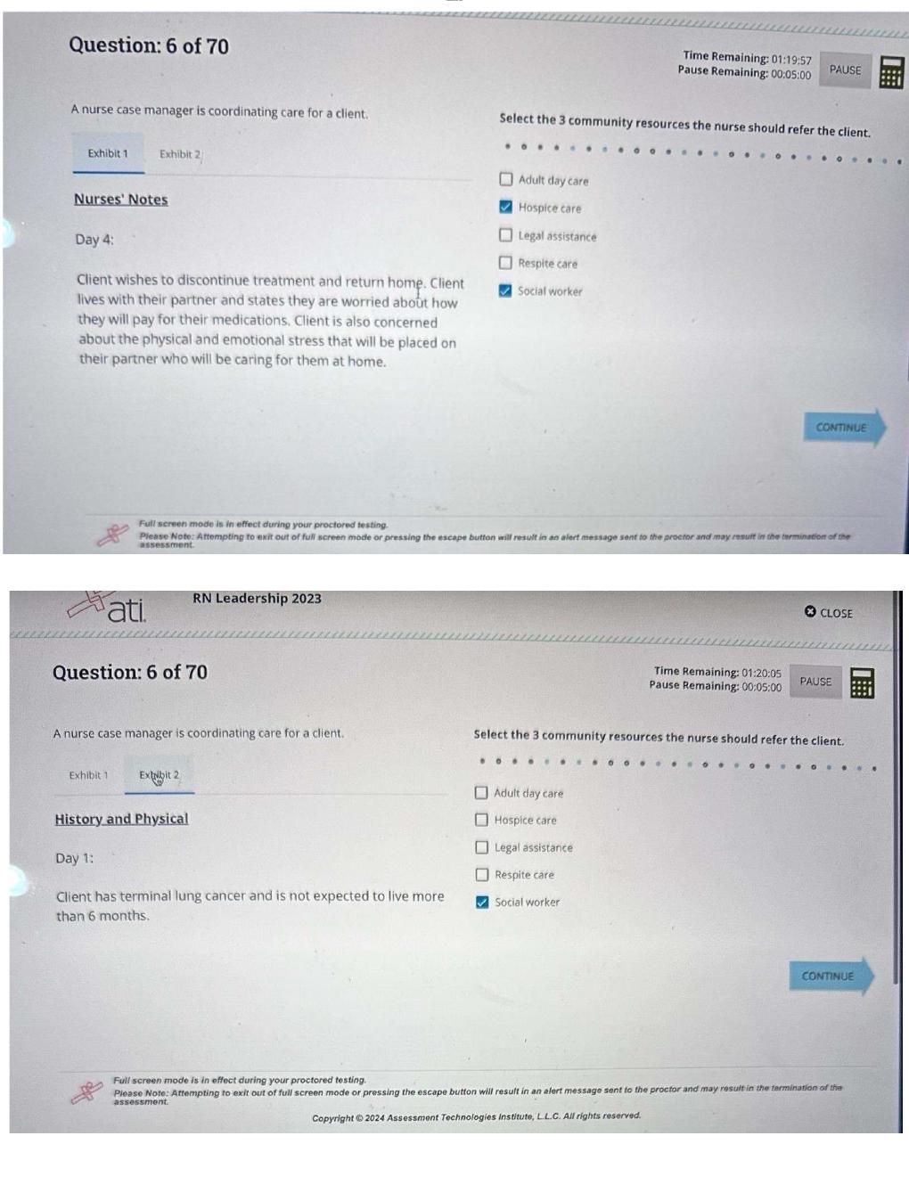 Preview page 10 of ATI RN Leadership 2026 Proctored Exam with NGN Study and Test Practice.