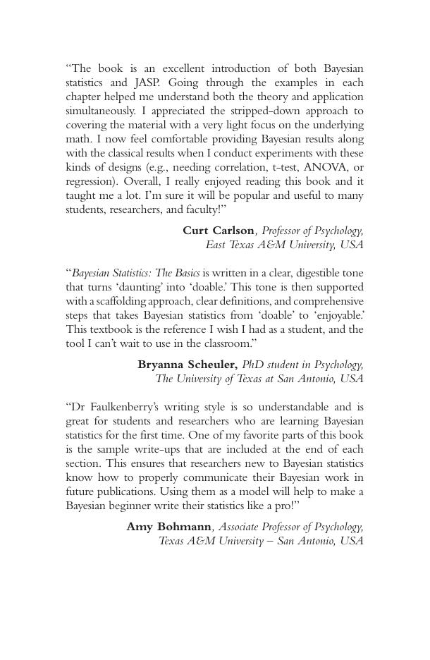 Preview page 3 of eBook PDF Bayesian Statistics The Basics By Thomas J. Faulkenberry