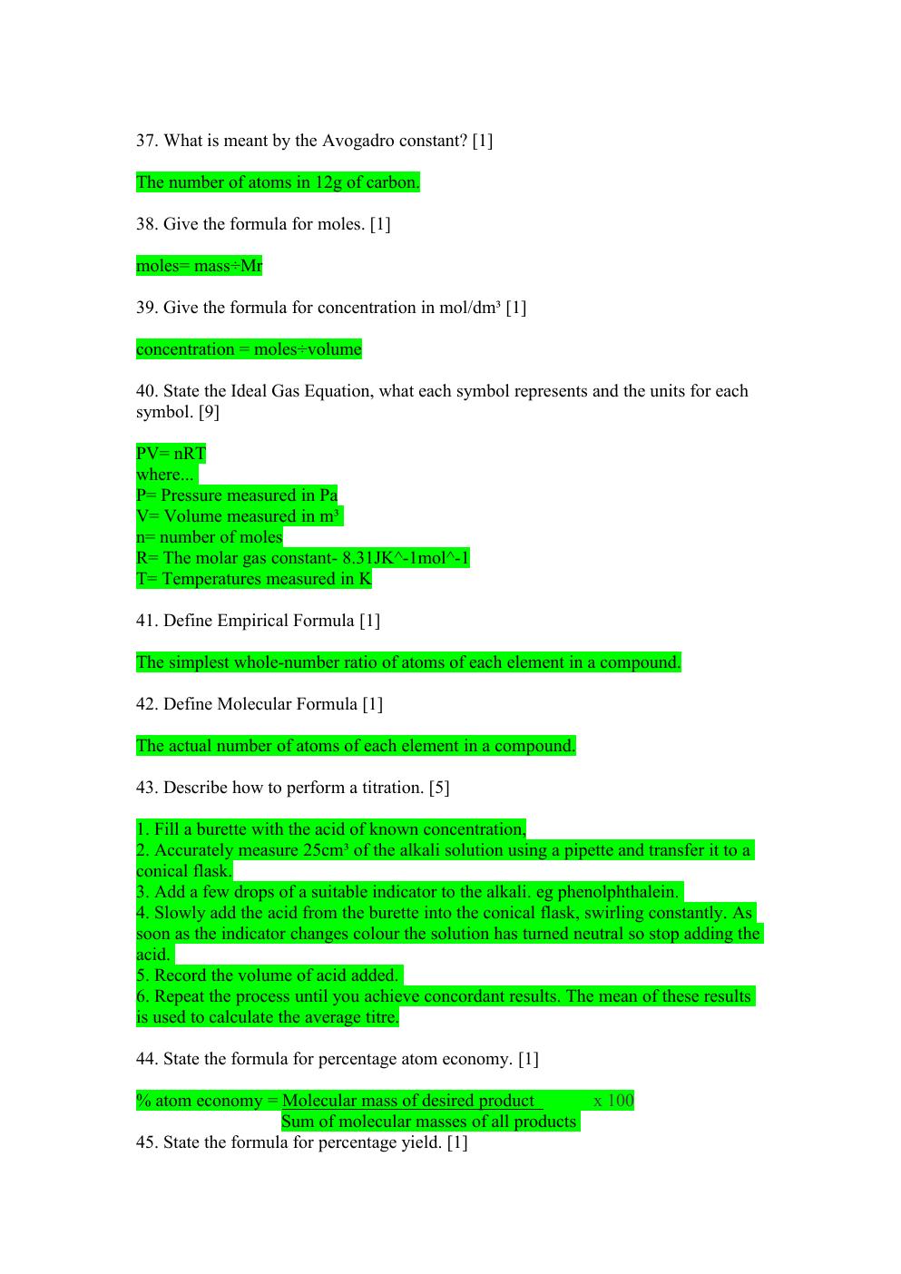 Preview page 5 of AQA AS Level Chemistry Paper 1 EXAM/ Final Exam with 100% Correct answers