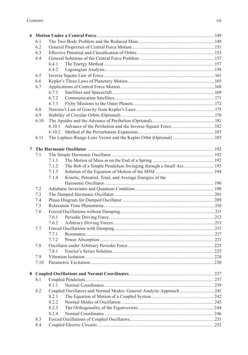 Preview page 8 of eBook PDF Classical Mechanics 3rd Edition By Tai L. Chow