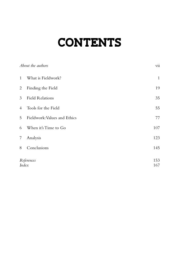 Preview page 6 of eBook [PDF] Doing Fieldwork By Christopher Pole, Sam Hillyard
