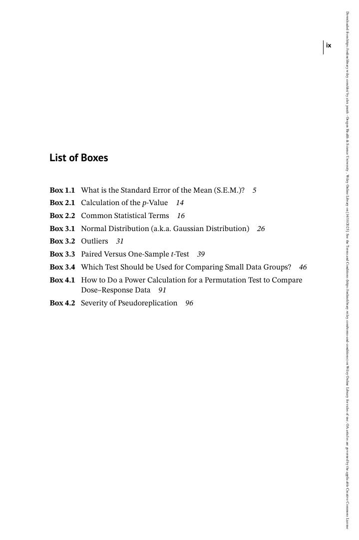 Preview page 8 of eBook PDF Basic Statistics for Life Scientists A Concise Handbook of Essential Techniques 1st Edition By Jakub Tomek, Da
