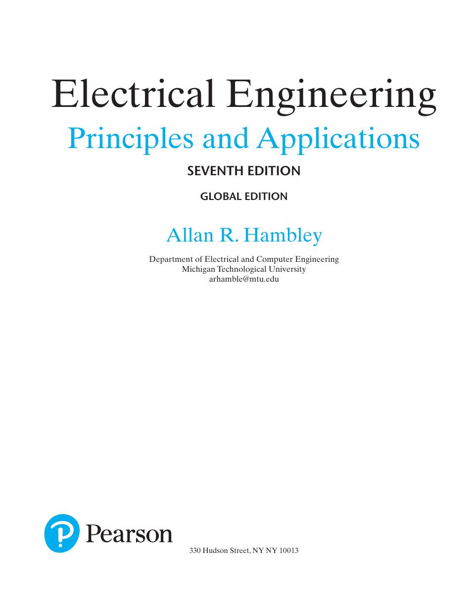 Preview page 7 of eBook PDF Electrical Engineering Principles and Applications 7th Global Edition By Allan R Hambley