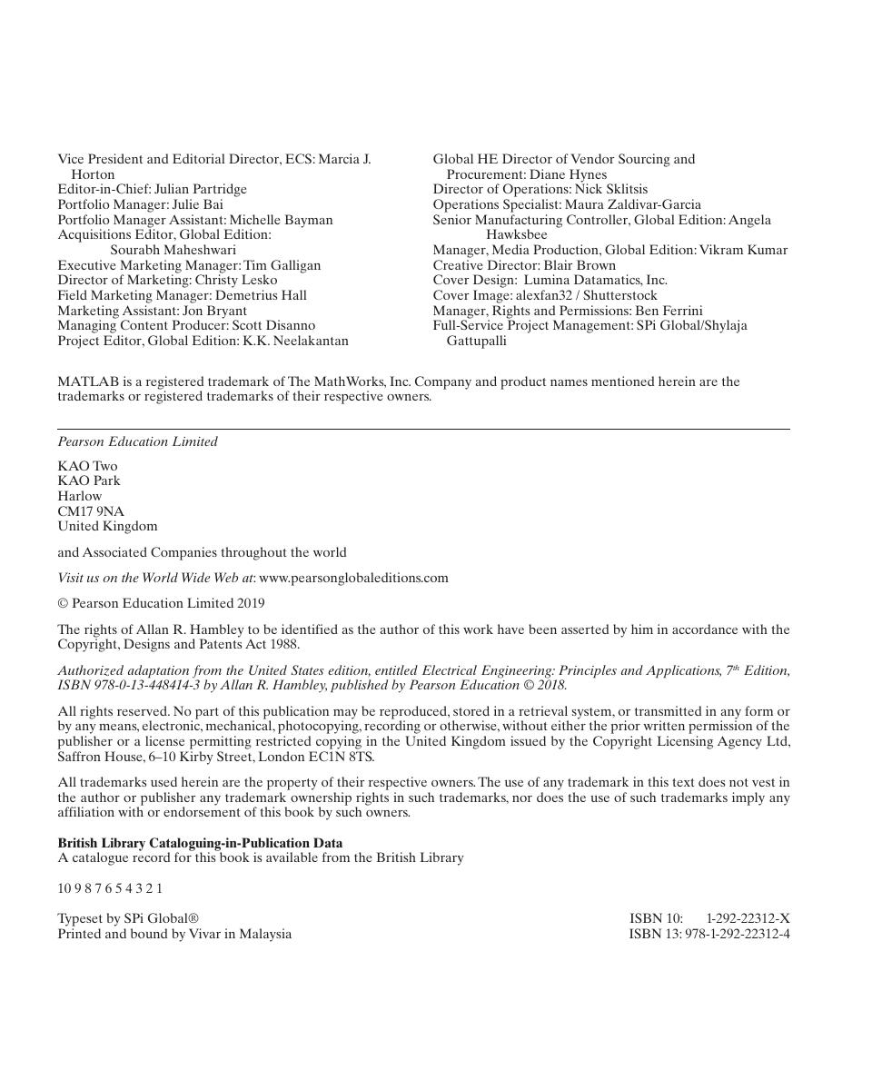 Preview page 8 of eBook PDF Electrical Engineering Principles and Applications 7th Global Edition By Allan R Hambley