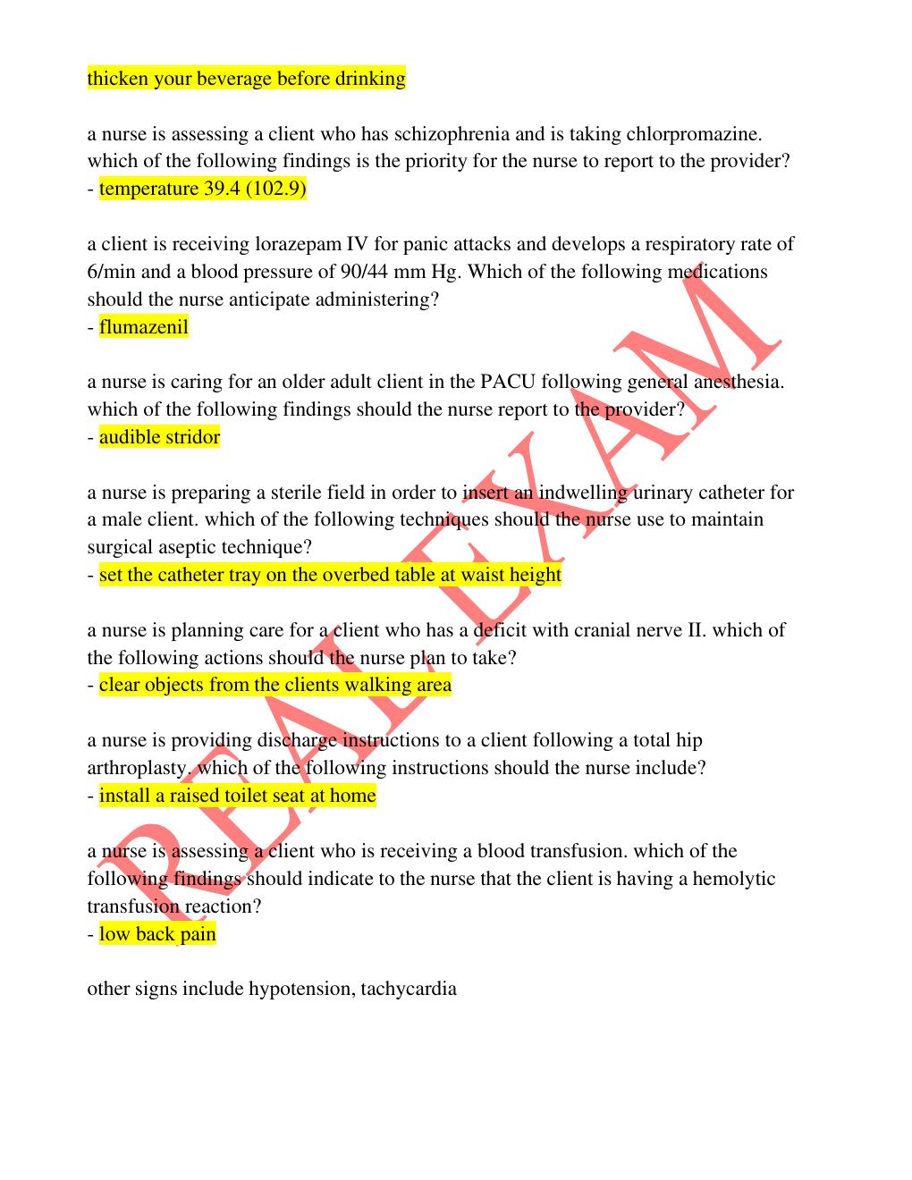 Preview page 5 of NGN RN ATI Capstone Proctored Comprehensive  Assessment 2019 A /ATI Comprehensive Practice  2019 A/ Latest Version /Ques