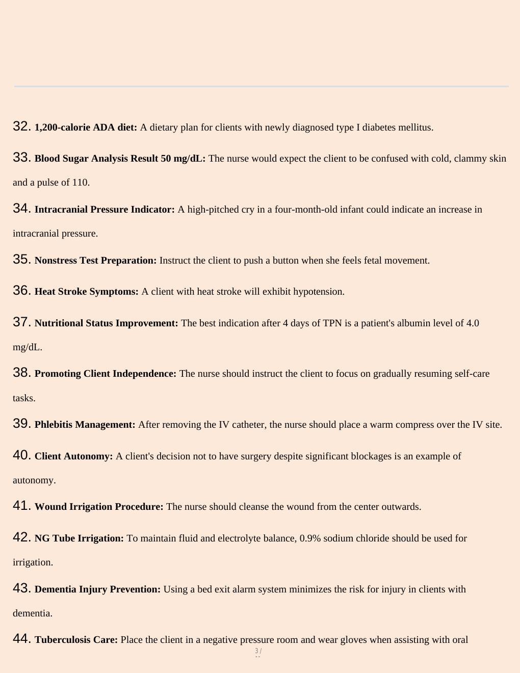 Preview page 3 of ATI RN Capstone Proctored Comprehensive  Assessment 2025