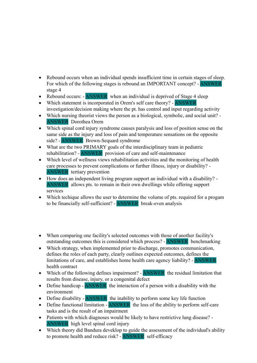 Preview page 2 of CRRN Test 1 Exam Prep: Fully  Updated Study Guide with  Verified Correct Answers  (2026–2027)