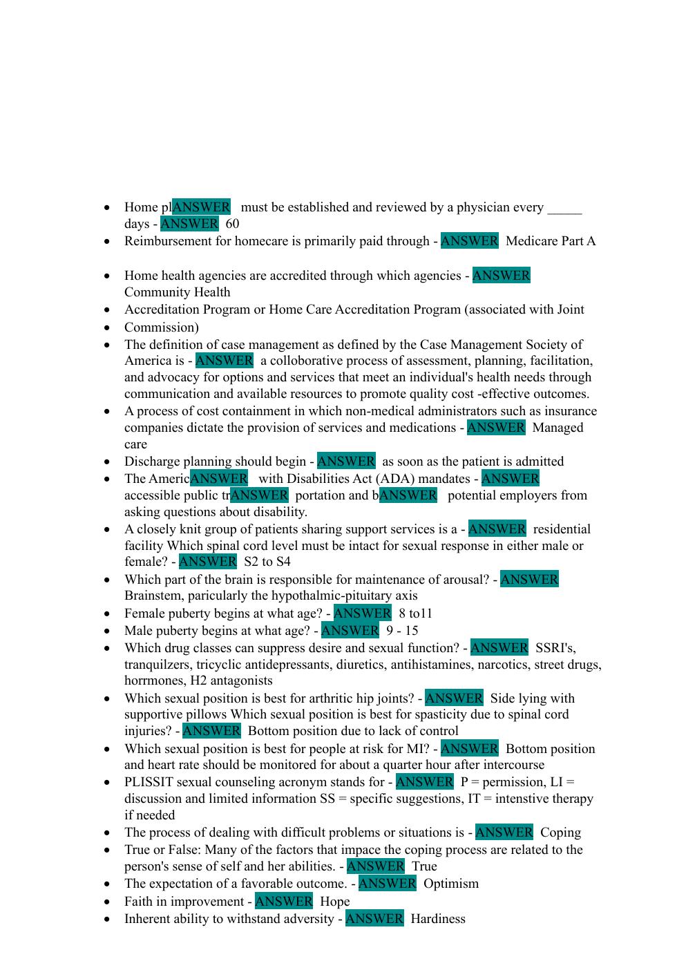 Preview page 9 of CRRN Test 1 Exam Prep: Fully  Updated Study Guide with  Verified Correct Answers  (2026–2027)